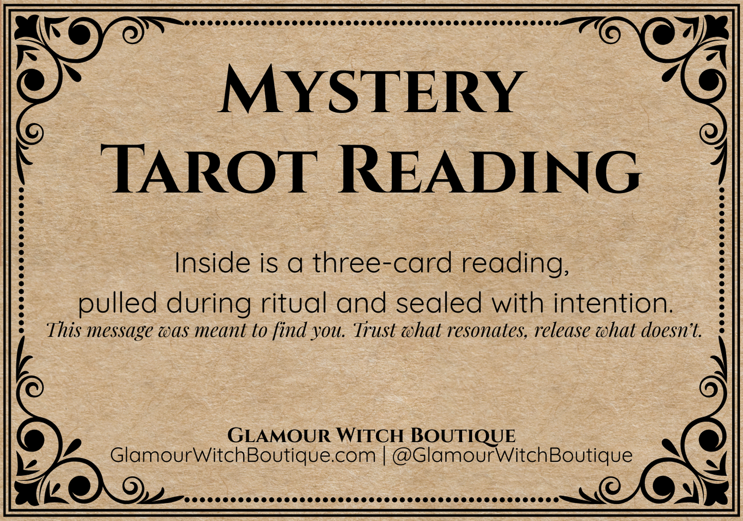 Mystery Tarot Reading