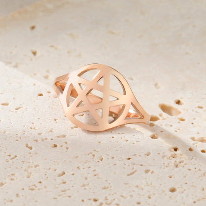 Pentacle Stainless Steel Rings
