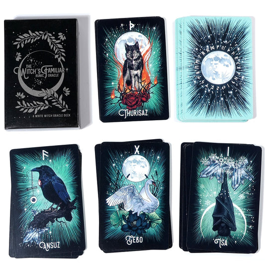 The Witch's Familiar Runic Oracle Cards