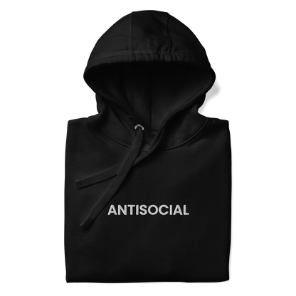 Antisocial Embroidered Hoodie