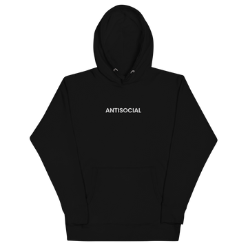 Antisocial Embroidered Hoodie