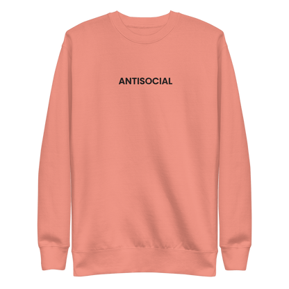 Antisocial Embroidered Unisex Sweatshirt