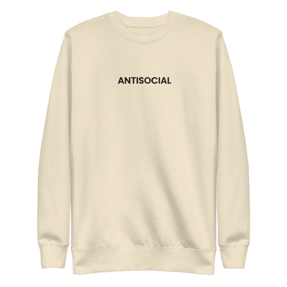 Antisocial Embroidered Unisex Sweatshirt