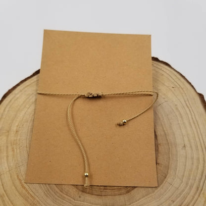 Natural Stone Zodiac Bracelet with Card