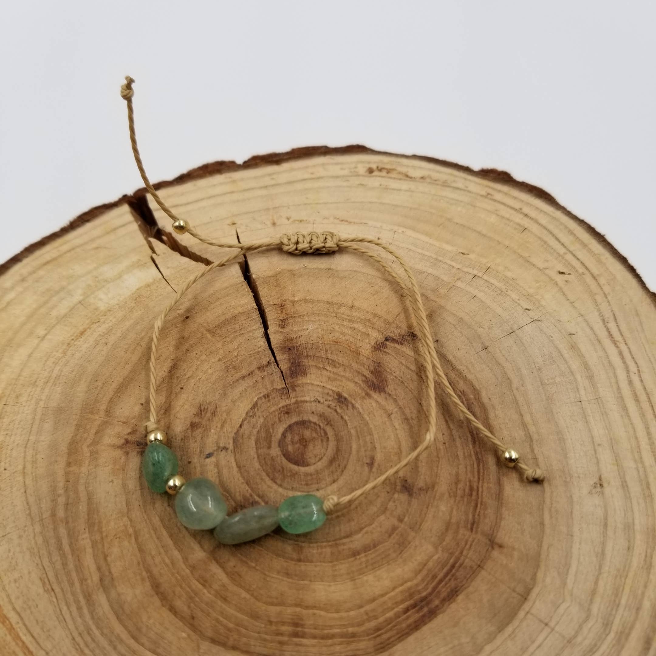Natural Stone Zodiac Bracelet with Card