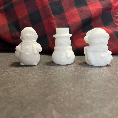 White Jade Snowman Carvings