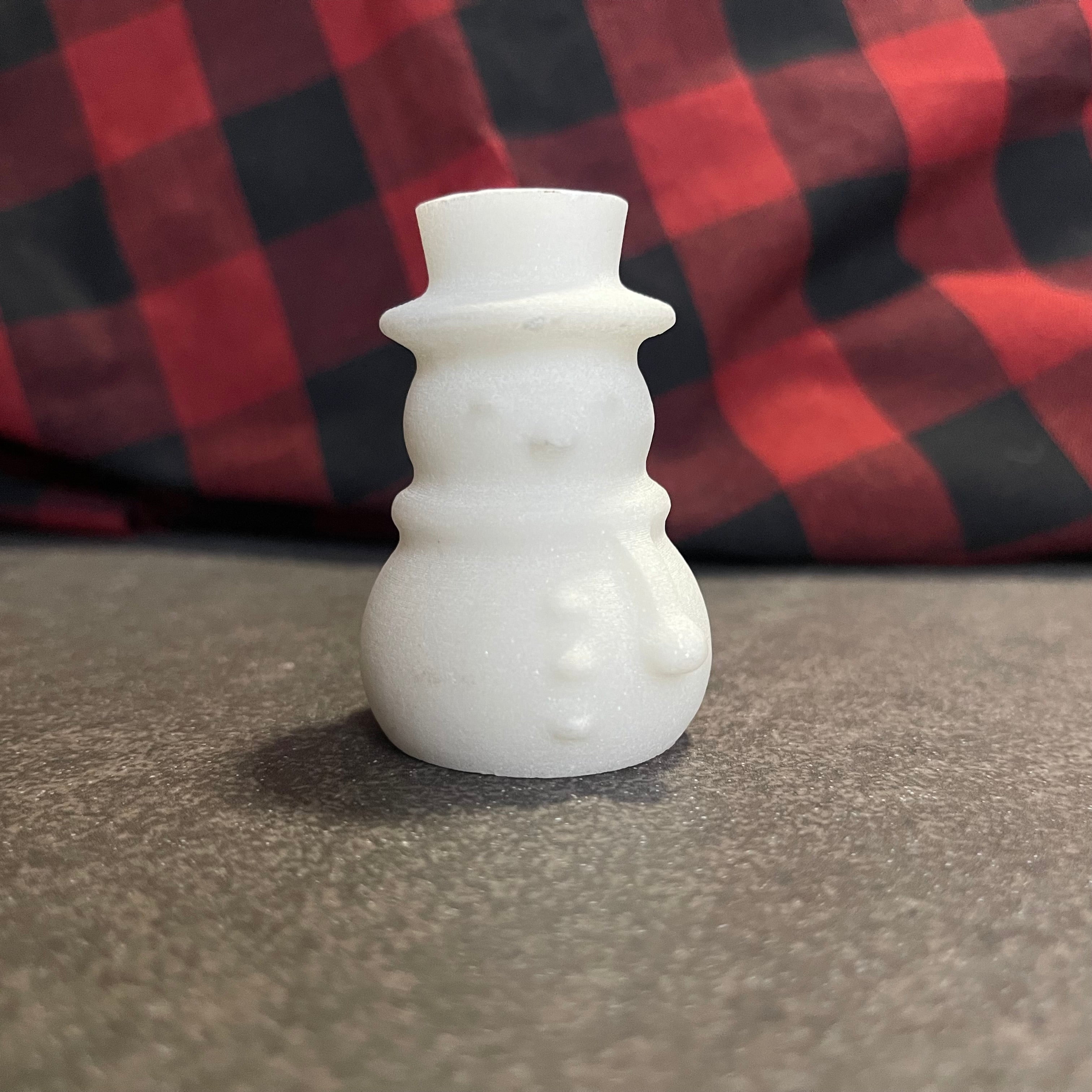 White Jade Snowman Carvings