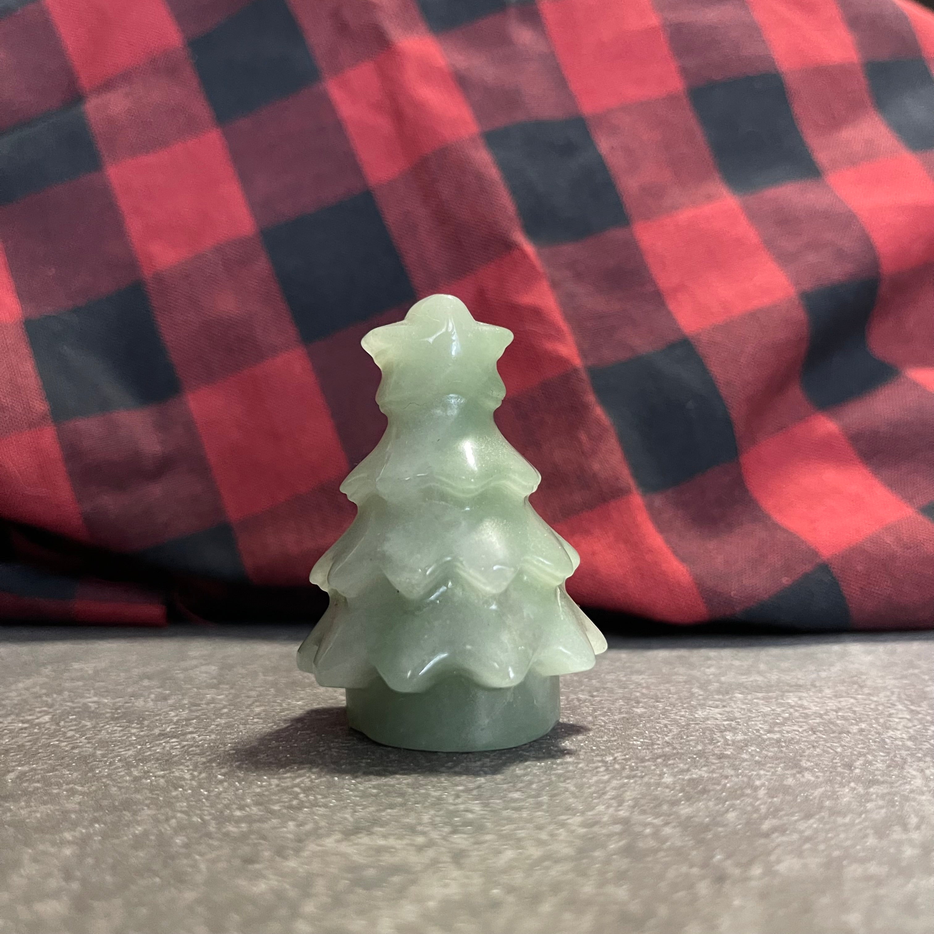 Green Aventurine Holiday Tree