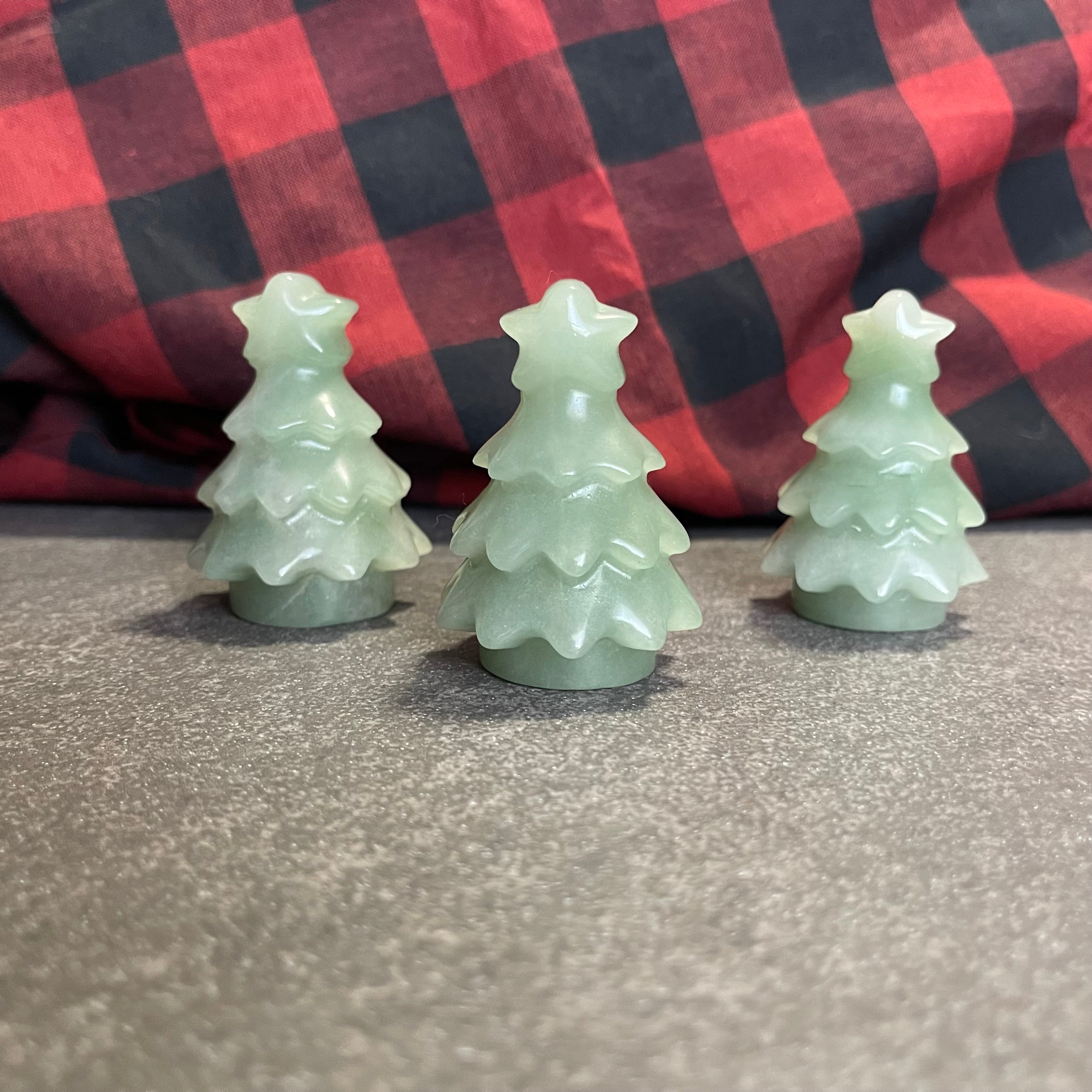 Green Aventurine Holiday Tree