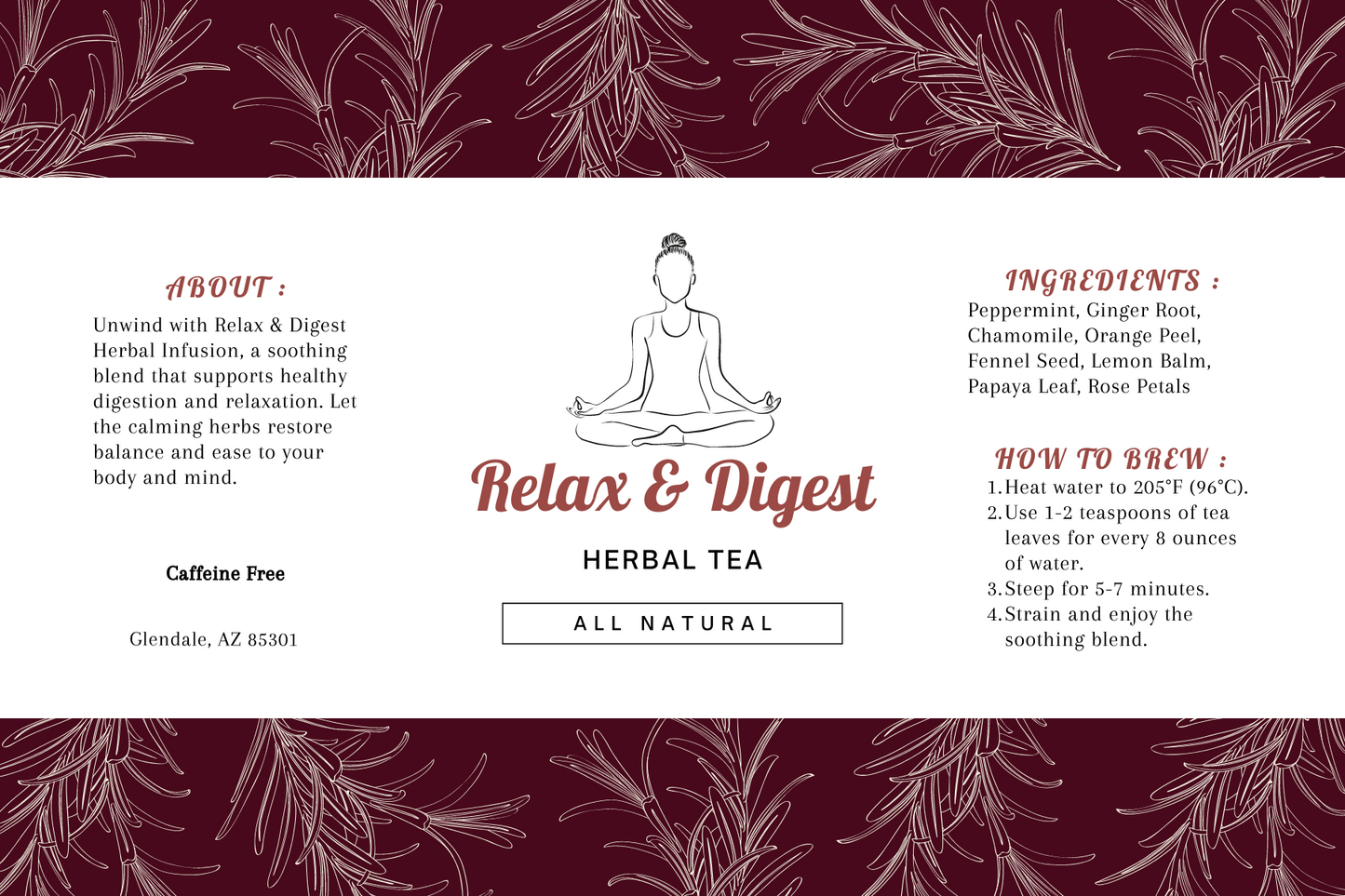 Relax & Digest Herbal Tea
