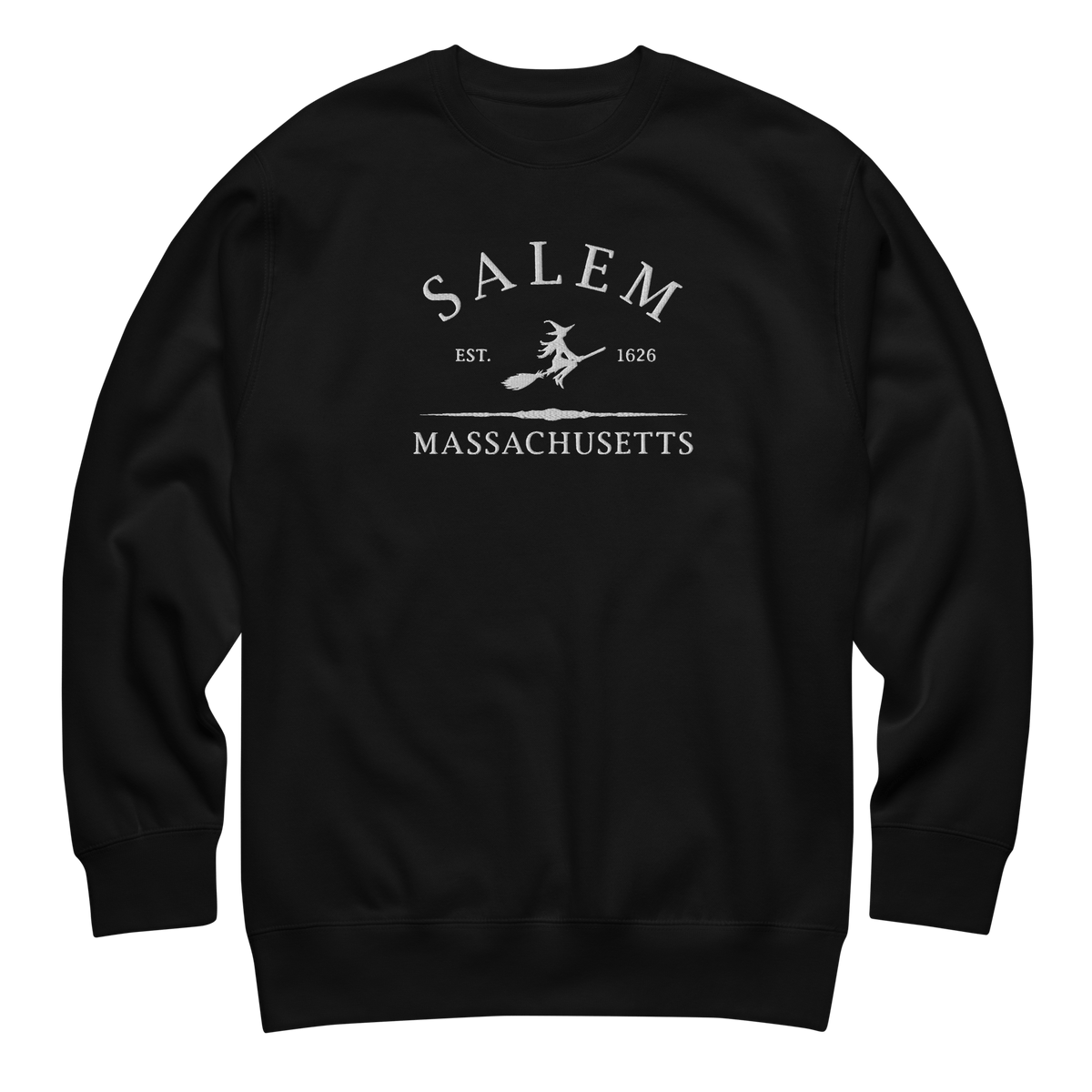 Salem Massachusetts Embroidered Sweatshirt