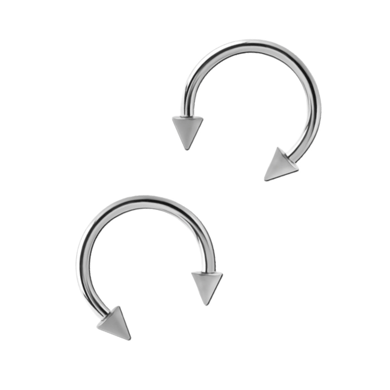 Spiked Horseshoe Earrings