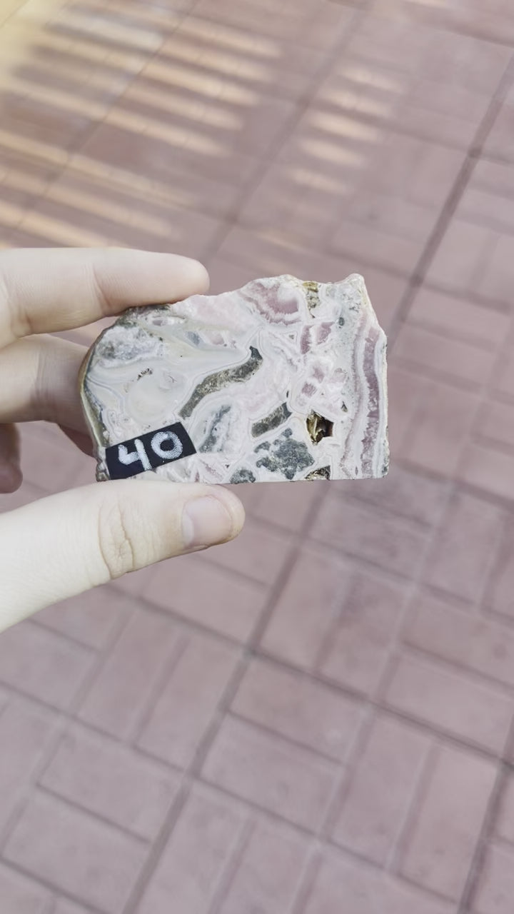 Rhodochrosite Slice