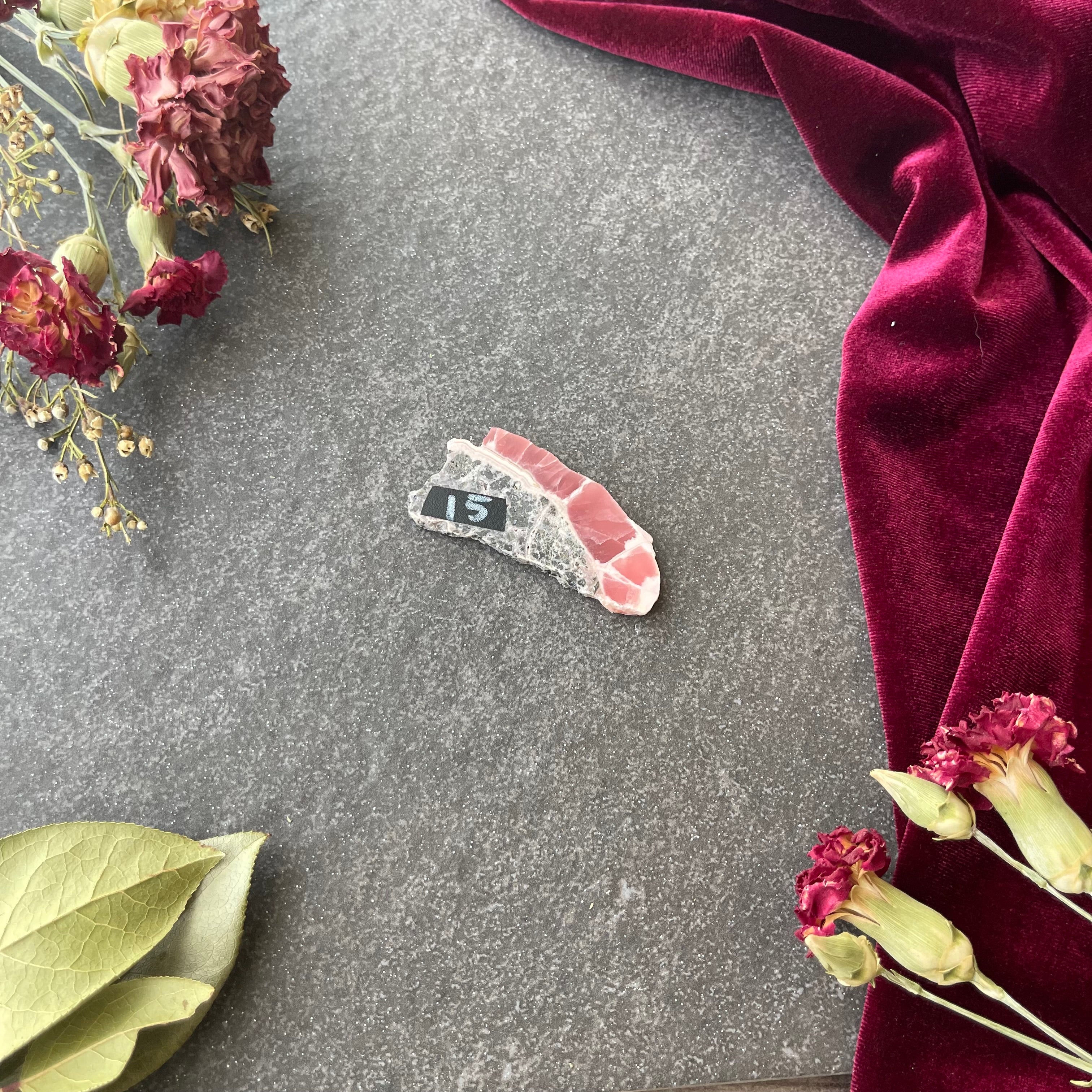 Rhodochrosite Slice